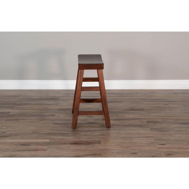 Sunny Designs Counter Saddle Seat Stool, Wood Seat