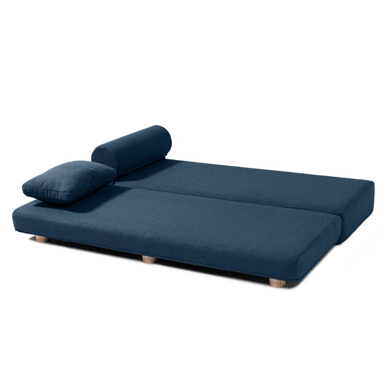 Jaxx Avida Daybed – Fold Out Queen Sleeper – Premium Boucle: Sleek and Modern Lounge for Relaxing and Overnight Guests