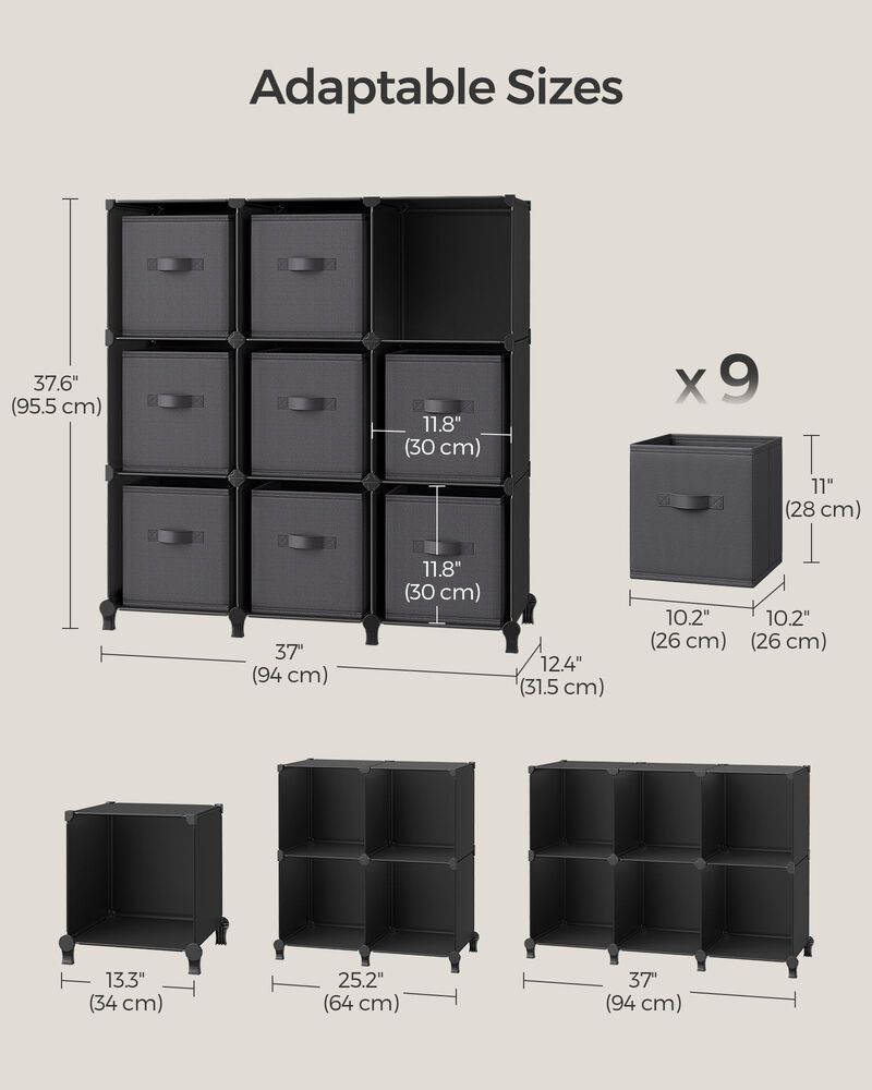 Stylish 9-Cube Organizer for Efficient Storage Solutions