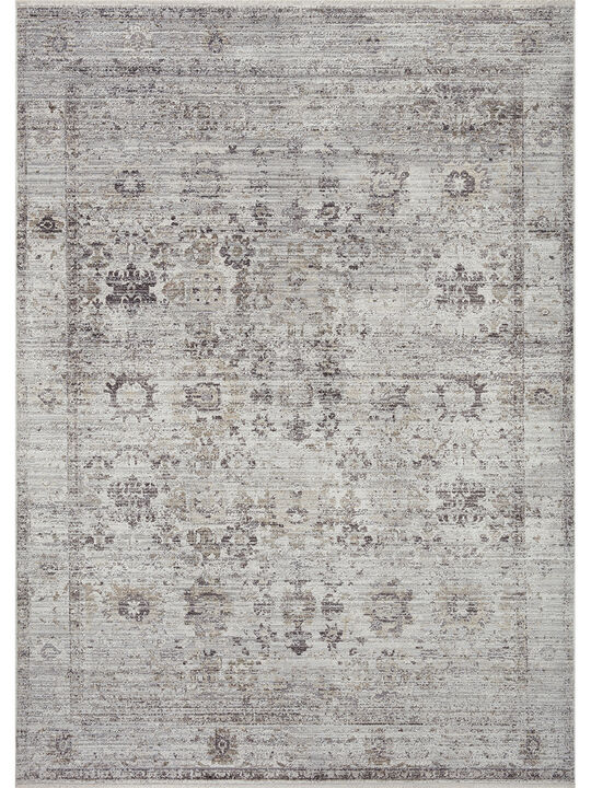 Bonney BNY06 Stone/Charcoal 18" x 18" Sample Rug