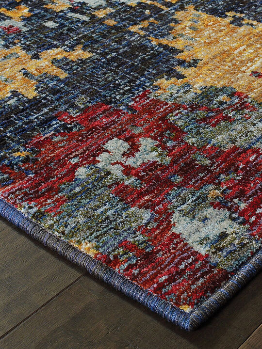 Evolution 1'10" x 3'2" Blue Rug