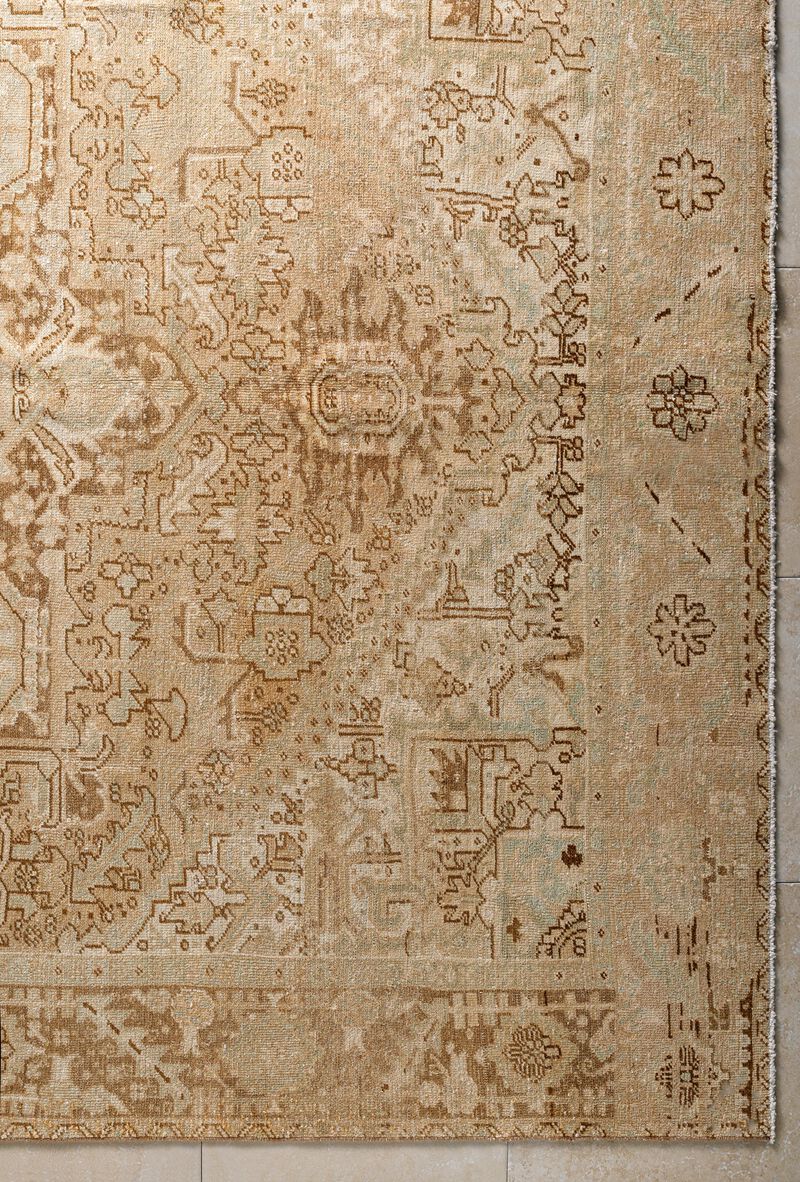 District Loom Antique Persian Heriz area rug-West Glacier