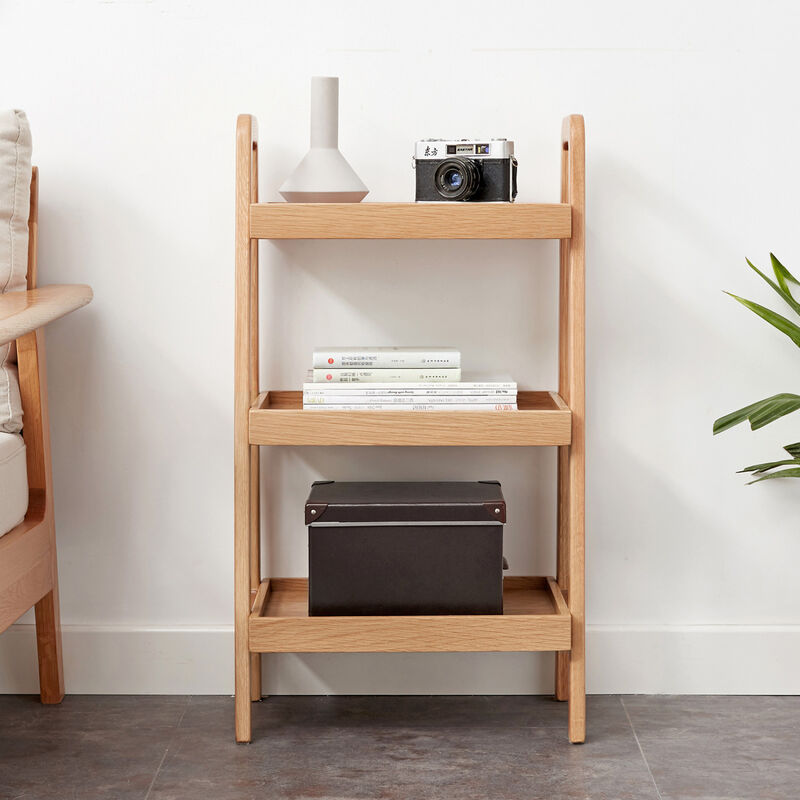 Storage Bench, 3-Tier Beech Wood Shoe Rack for Entryway