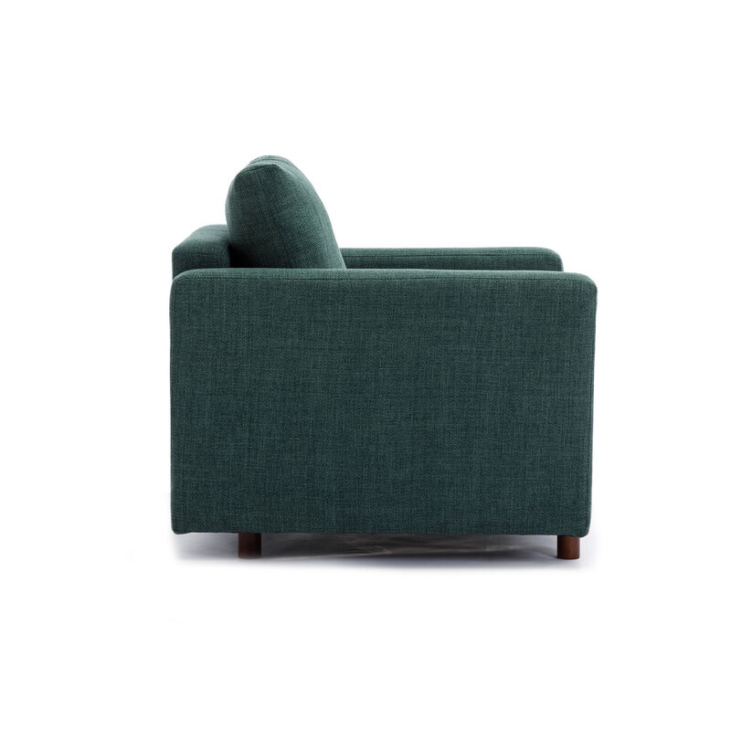 Single Seat Module Sofa Sectional Couch,Cushion Covers Non-removable and Non-Washable,Green