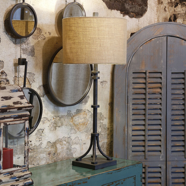 Industrial Bronze Table Lamp