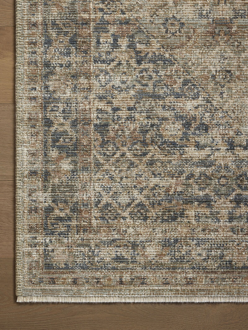 Heritage HER-08 Sage / Navy 3''0" x 5''0" Rug by Patent Pending