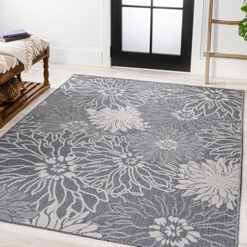 Bahamas Modern All Over Floral Indoor/Outdoor Area Rug