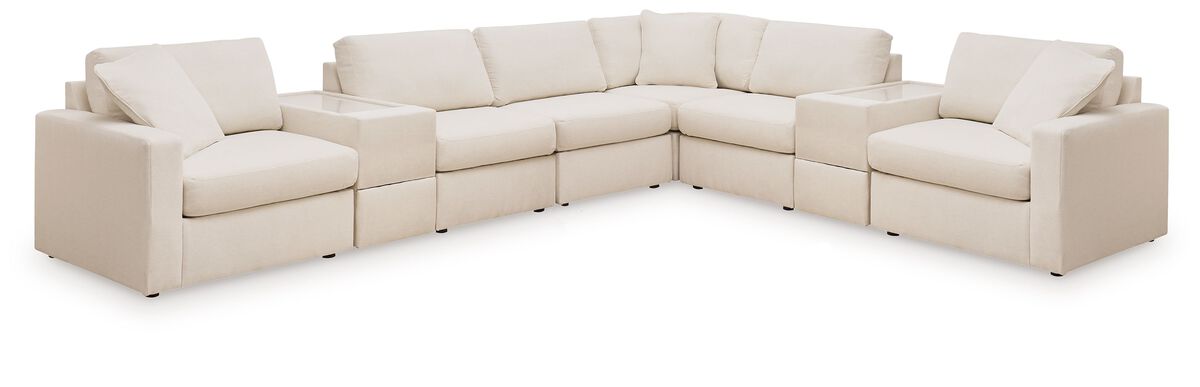 Modmax Oyster 8-Piece Sectional with Storage Consoles