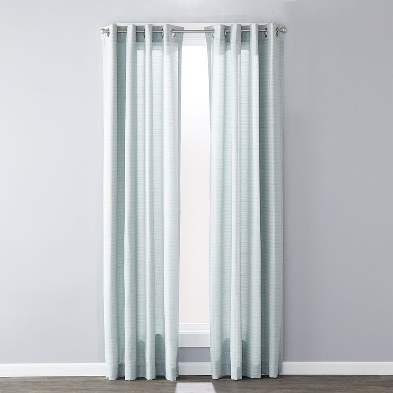 SKL Home Saturday Knight Ltd Maeve Sophisticated Yarn Dyed Woven Horizontal Pattern SunSafe Window Panel