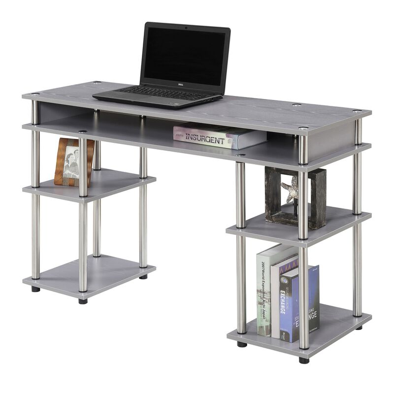 Convenience Concepts Designs2Go No Tools Student Desk with Shelves