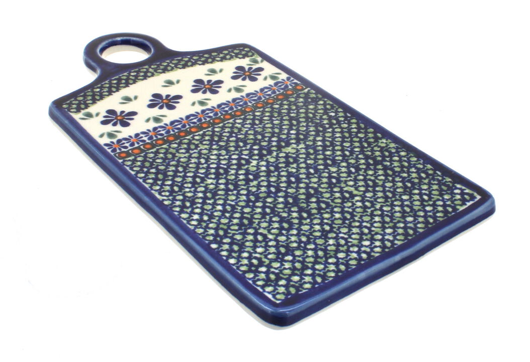 Blue Rose Polish Pottery Blue Tulip Cutting Board