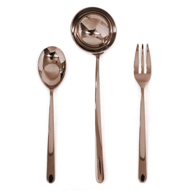 Linea 3 Piece Bronze Serving Set