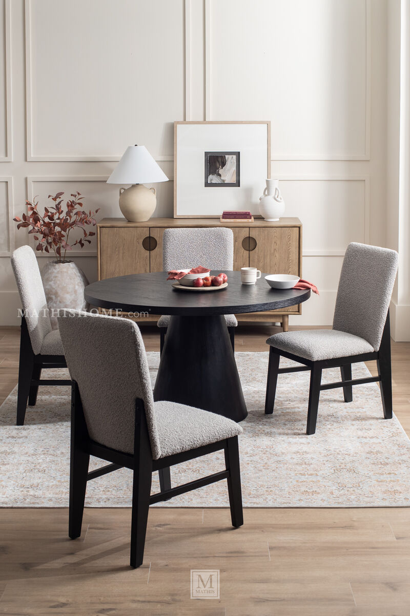 Portland 52" Black Dining Table