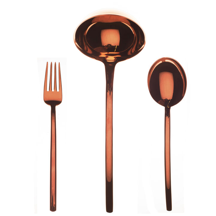 Due Bronze Serving Set 3 Pieces