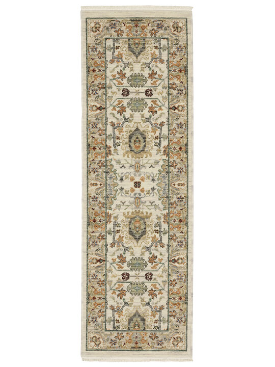 Lucca 2' x 6' Ivory Rug