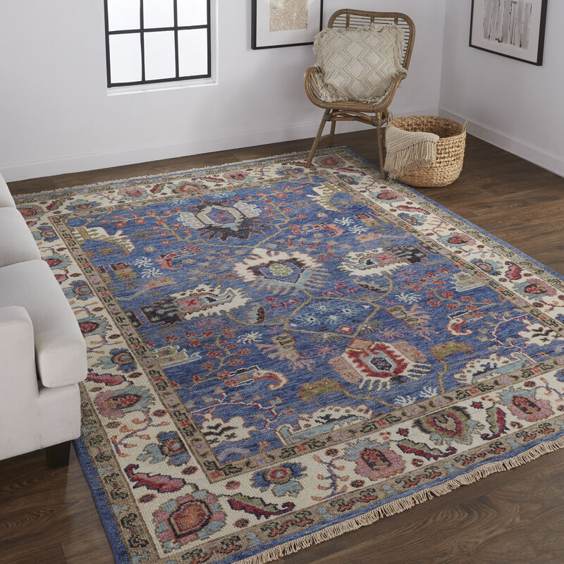 Beall 6708F Blue/Red 9'6" x 13'6" Rug