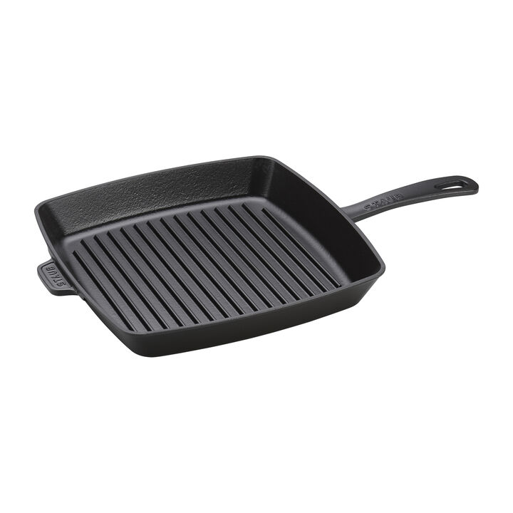 Staub Cast Iron 12-inch Square Grill Pan - Basil