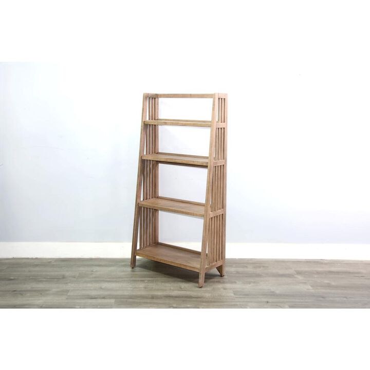Sunny Designs  60 Mahogany Wood Folding Bookcase