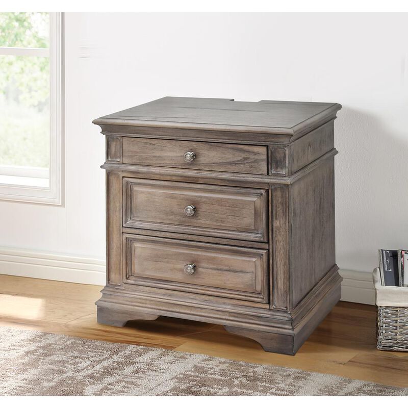 Highland Park Nightstand - Driftwood