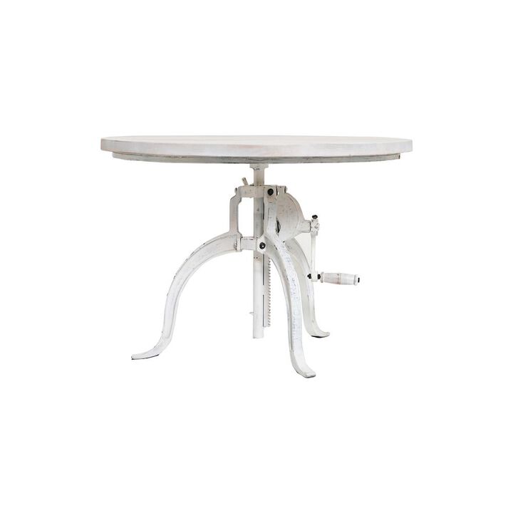 Carolina Living Riley Adjustable Height Rustic Coffee Table - Whitewash