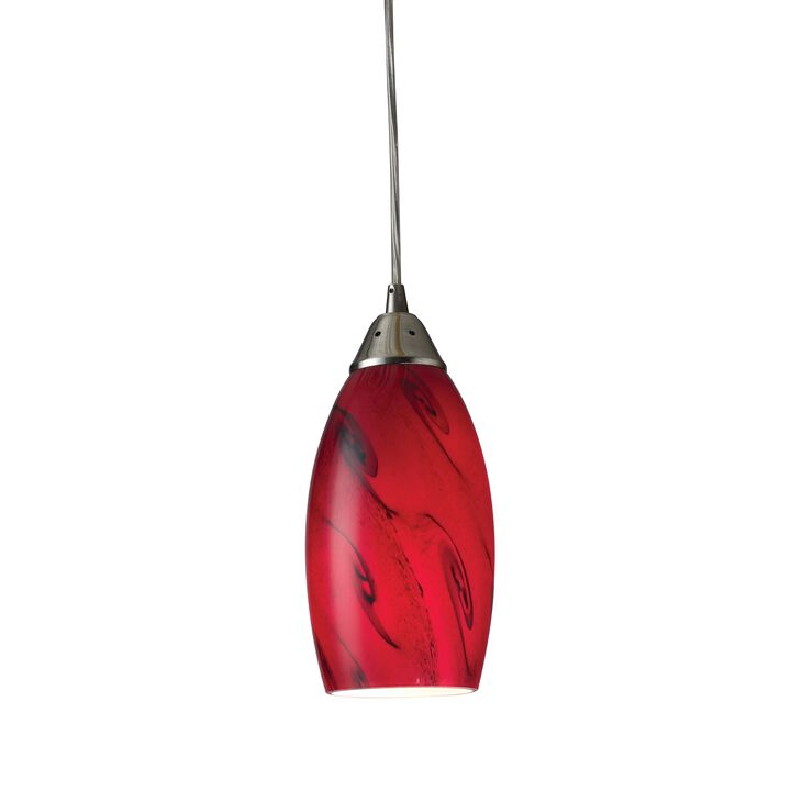 Galaxy 5" Wide Red Mini Pendant