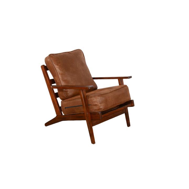 Sunny Designs Santa Fe Mahogany Accent Chair with Cushions in Dark Chocolate