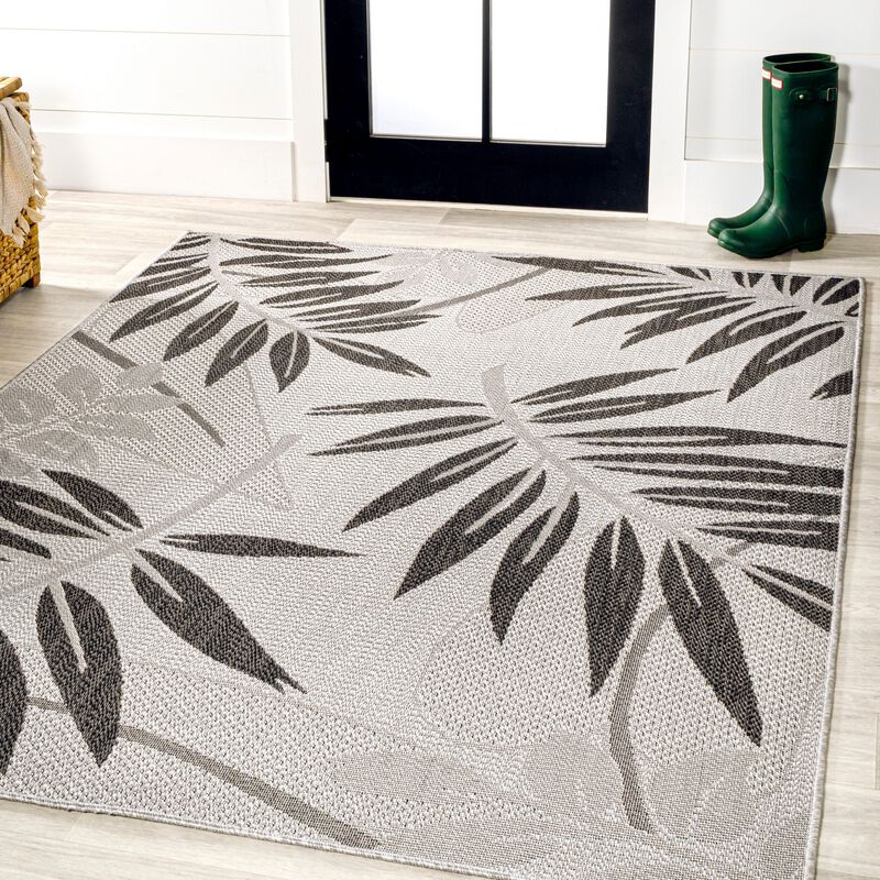 Havana Tropical Palm Leaf Indoor/Outdoor Area Rug