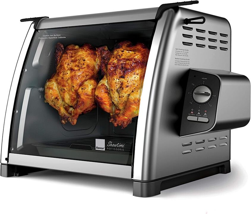 Ronco Modern Rotisserie Oven, Large Capacity (15lbs) Countertop Oven, Multi-Purpose Basket for Versatile Cooking, Easy-to-Use Controls