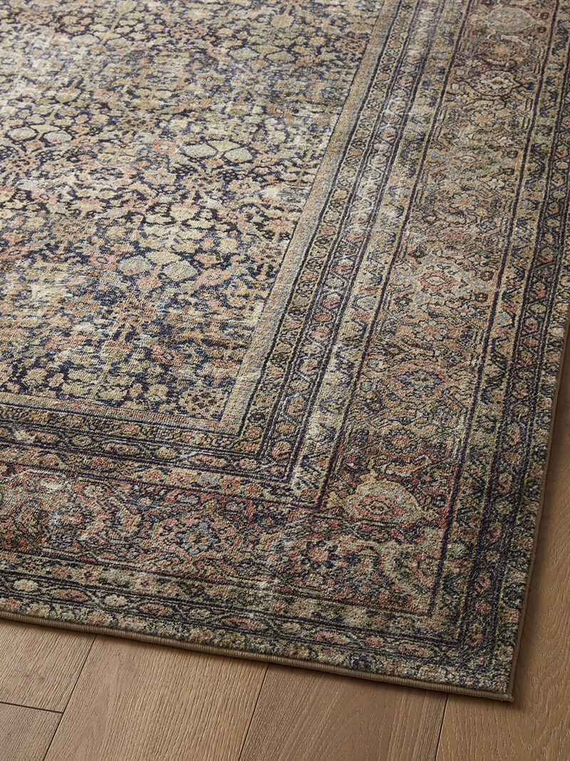 Morgan MOG03 Denim/Multi 18" x 18" Sample Rug