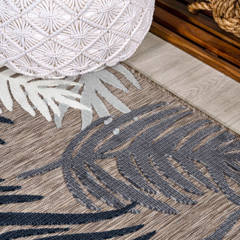 Montego High-Low Tropical Palm Area Rug