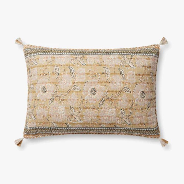 PLL0116 Wheat/Multi 16''x26'' Down Pillow