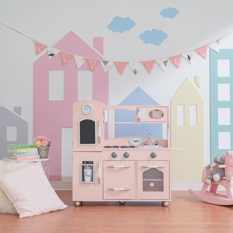 Teamson Kids - Little Chef Westchester Retro Play Kitchen - Pink