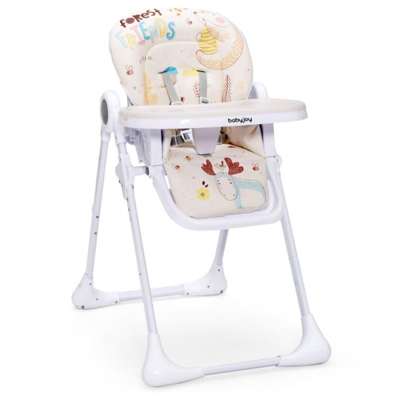 Hivvago Baby High Chair Folding Feeding Chair with Multiple Recline and Height Positions