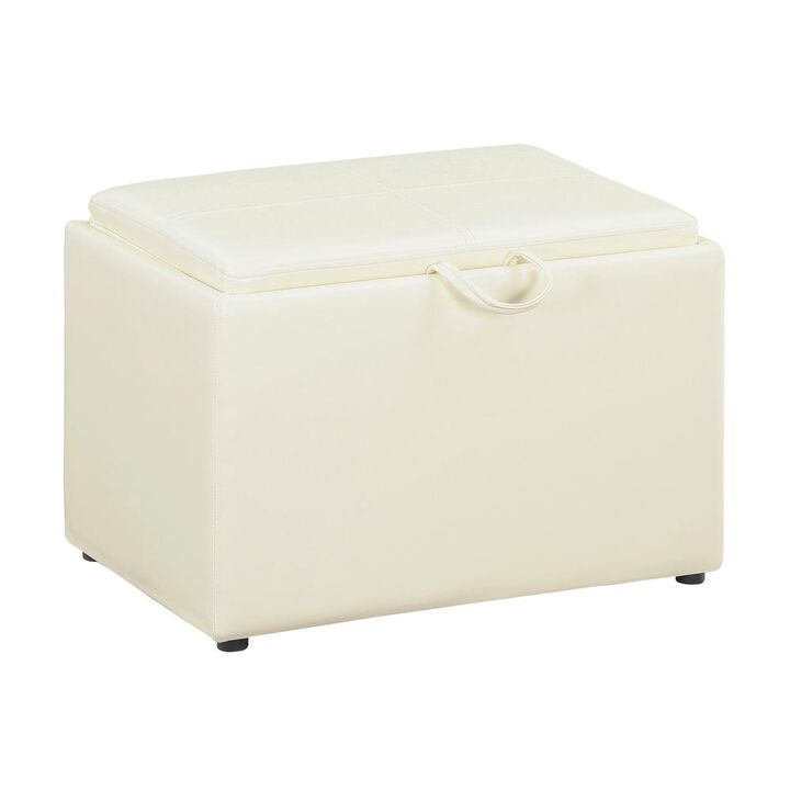 Convience Concept, Inc. Accent Storage Ottoman with Reversible Tray