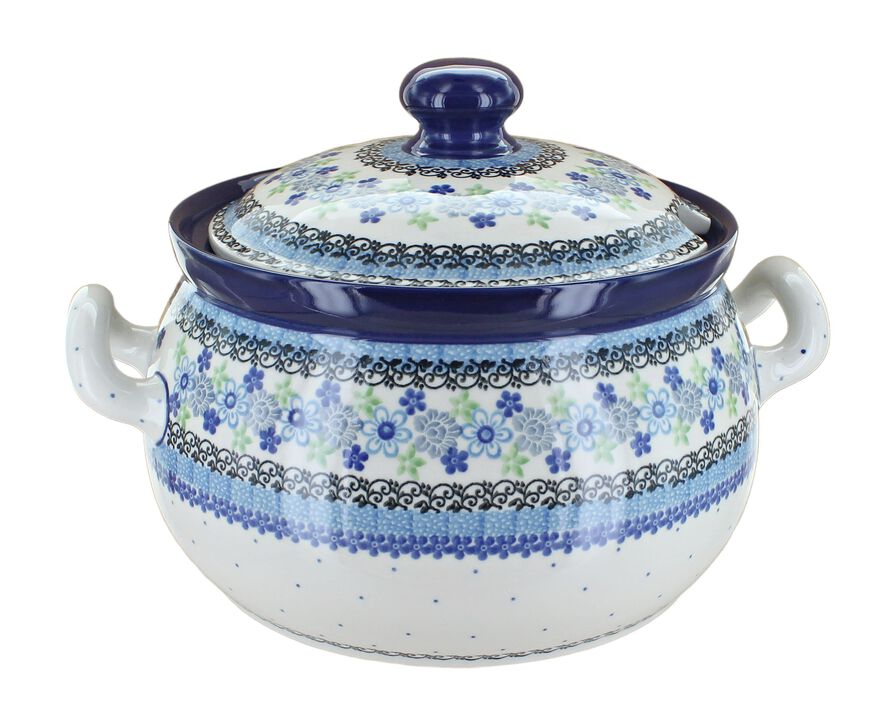 Blue Rose Polish Pottery Sapphire Fields Soup Tureen