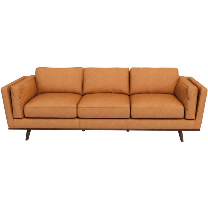 Ashcroft Furniture Co Chase Genuine Leather Sofa