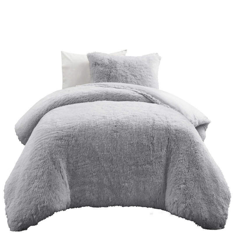Emma Faux Fur Oversized Comforter 2-Pc Set