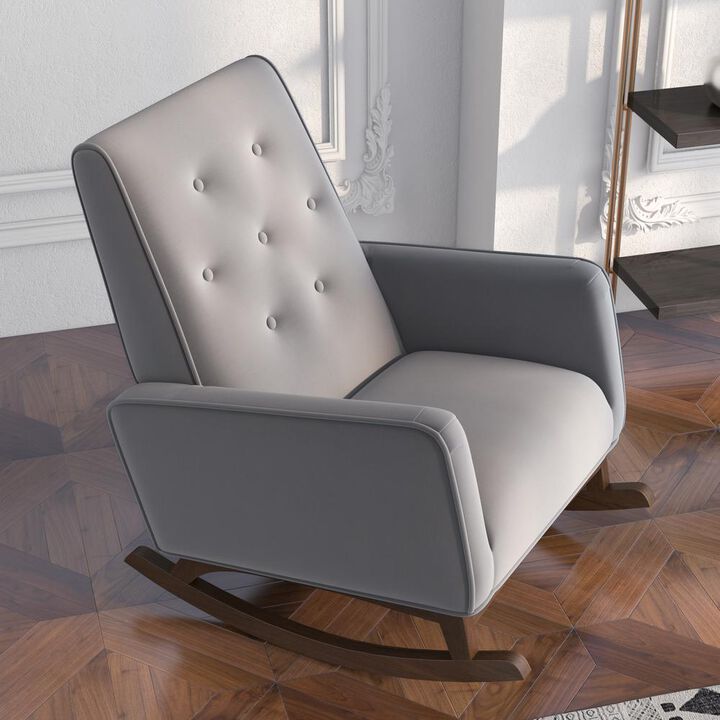Ashcroft Furniture Co Demetrius Solid Wood Rocking Chair