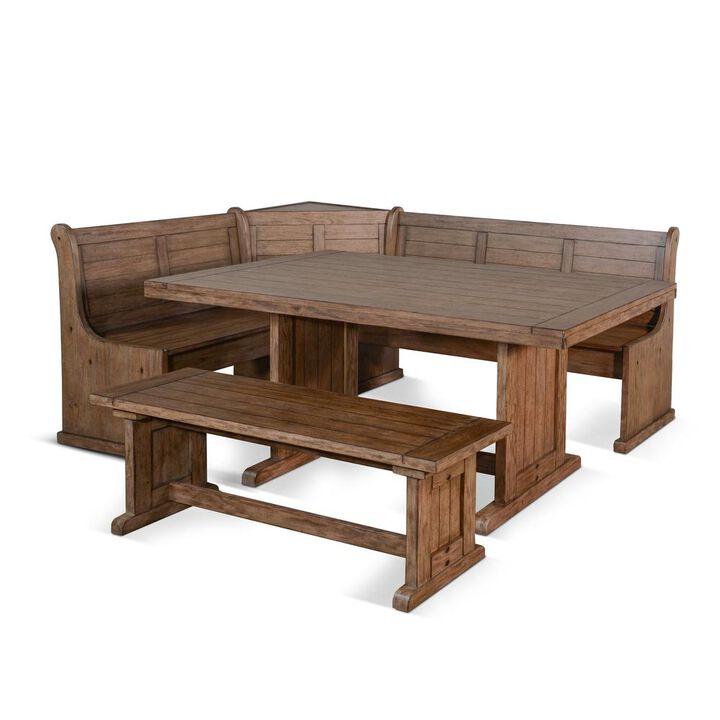 Sunny Designs Wood Breakfast Nook Dining Set