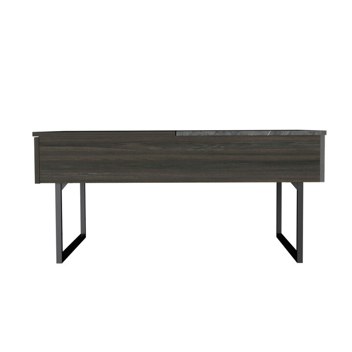 Westover Rectangle Lift Top Coffee Table Carbon Espresso And Onyx