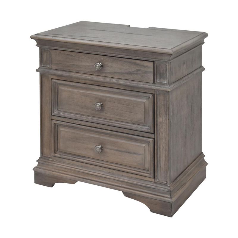 Highland Park Nightstand - Driftwood