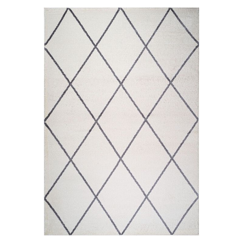 Cole Minimalist Diamond Trellis Area Rug