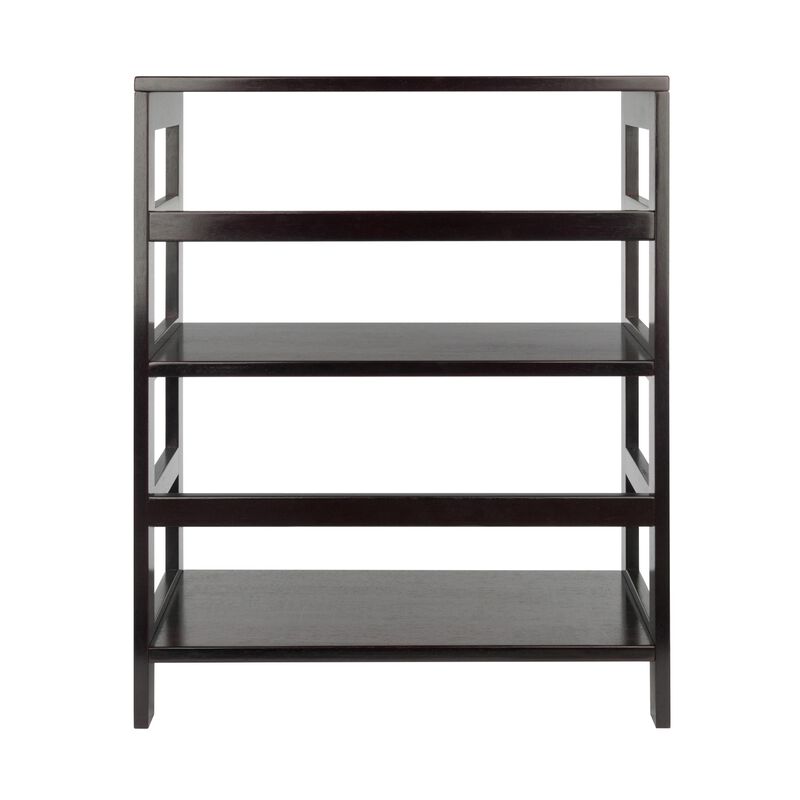 Winsome Wood Leo model name Shelving, Small and Large, Espresso