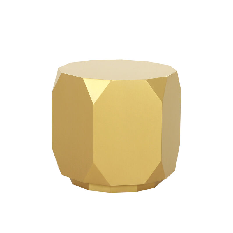 Pasargad Home Selva Side Table, Gold