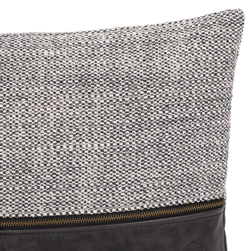 Leather & Linen Pillow