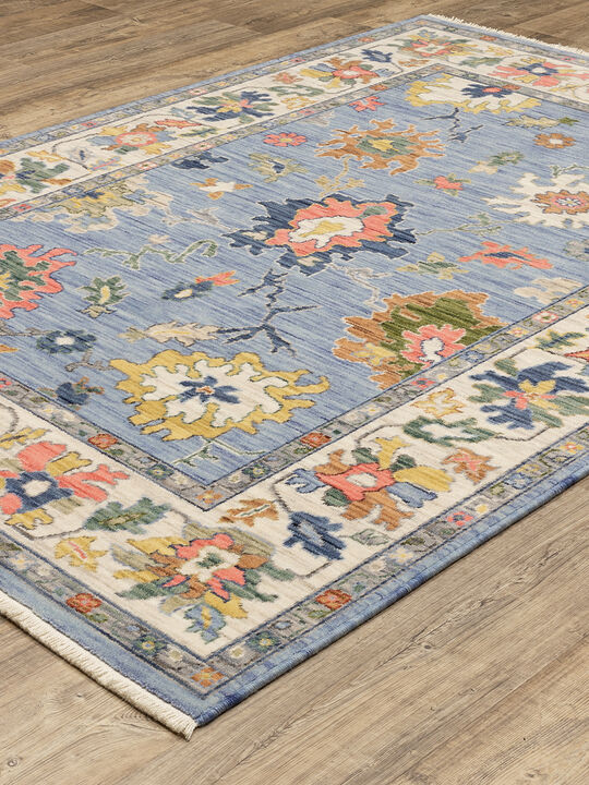 Lucca 5'3" x 7'6" Blue Rug