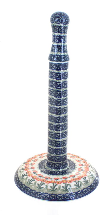 Blue Rose Polish Pottery Athena Paper Towel Holder