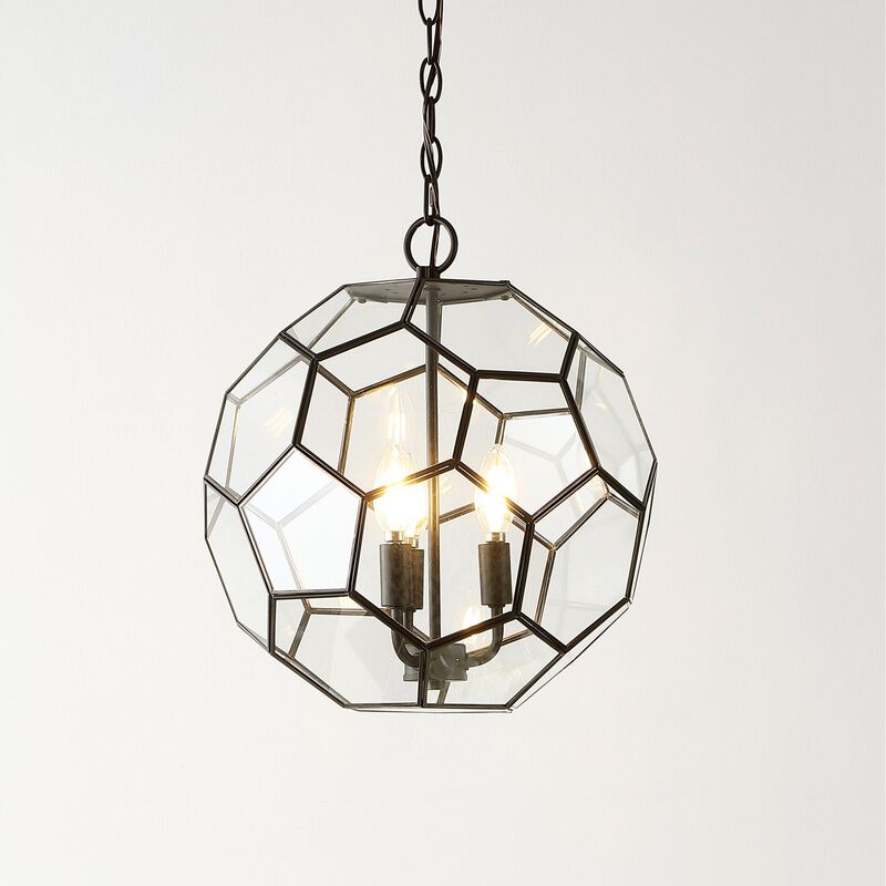 Bee Modern Bohemian Iron/Glass LED Pendant