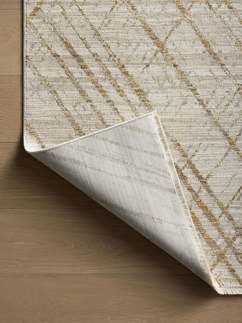 Wade WAE-04 Beige / Gold 2''6" x 10''0" Rug by Loloi II