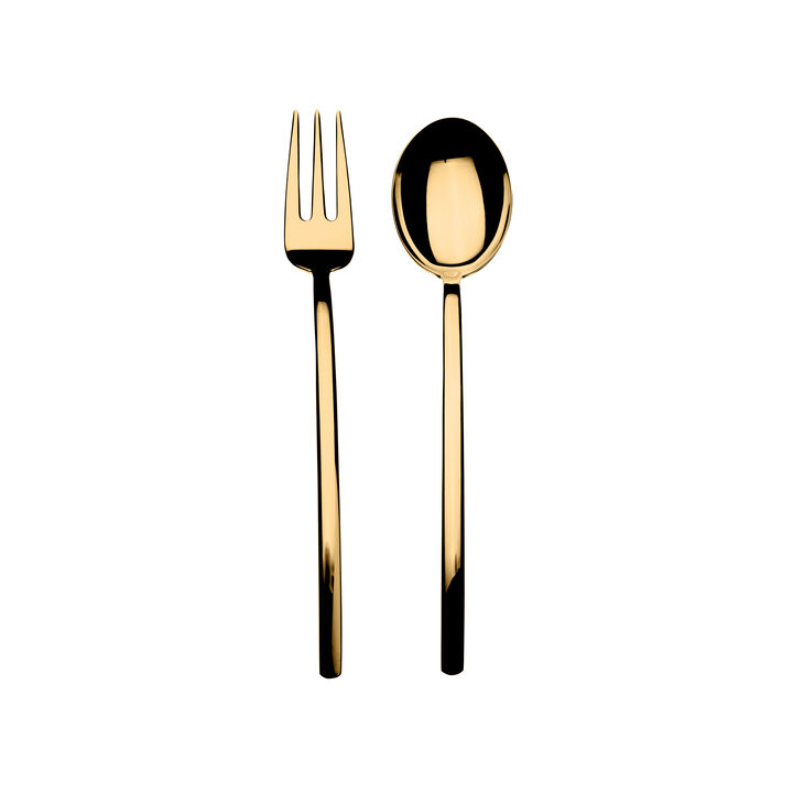 Due Gold Serving Set 2 Pieces